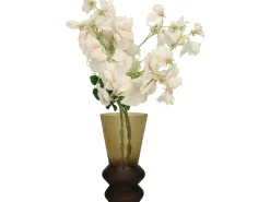 Vaas glas bruin 12x12x22.5cm