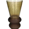Vaas glas bruin 15.5x15.5x30cm