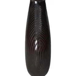 Vaas glas zwart 23.5x7x21.5cm