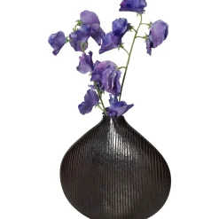 Vaas glas zwart 23.5x7x21.5cm