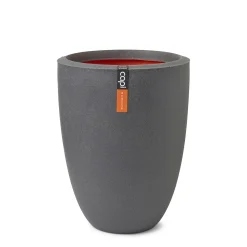 Vaas laag smooth 26x36 d.grijs