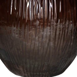 Vaas recycled glas bruin 34x34x75cm