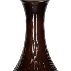 Vaas recycled glas bruin 34x34x75cm
