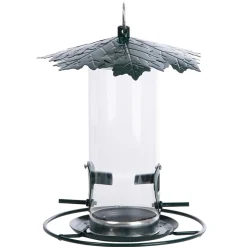 Voedersilo met bladerdak