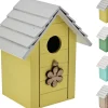 Vogelhuisje 14x17cm 4ass kleur