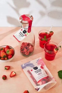 Water twist aardbei zakje