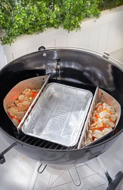 WEBER ALUMINIUM LEKBAKJES GROOT, SET VAN 10 STUKS