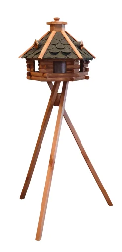 Winterhuis met voederstation op voet