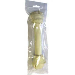 Witte buffelhuid knoop 26cm 1-pack