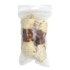 Witte buffelhuid knoop met kip 16cm 2-pack