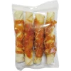 Witte buffelhuid rollsticks XL 13cm met kip 4-pack