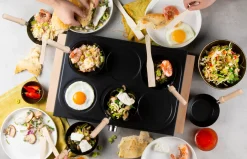 Wok party set hout 1000W ILAG