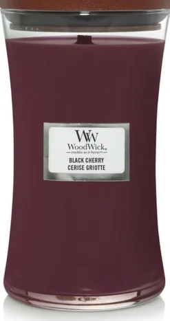 Woodwick Geurkaars black cherry Large
