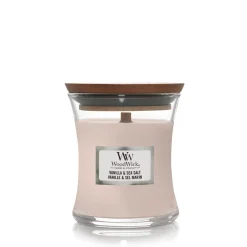 Woodwick Geurkaars vanilla & sea salt mini