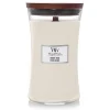 Woodwick Geurkaars white teak Large