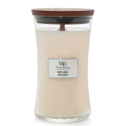 Woodwick Geurkaars white honey Large
