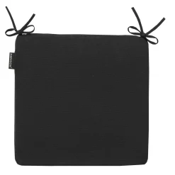 Zitkussen universal 40x40cm panama black, met rits