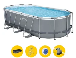 Zwembad Power Steel oval pool set
