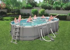Zwembad Power Steel oval pool set